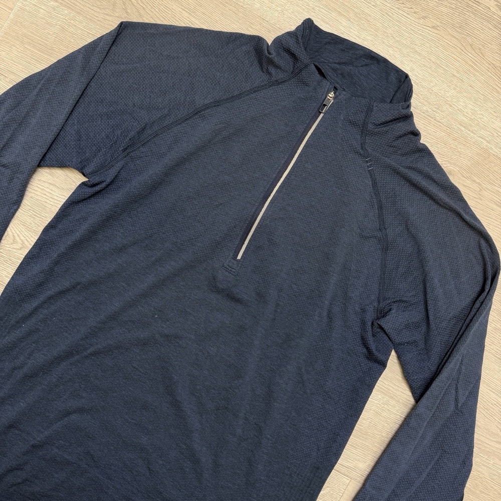 Lululemon Metal Vent Tech Quarter Zip XS Blue Athletic Performance Stretch